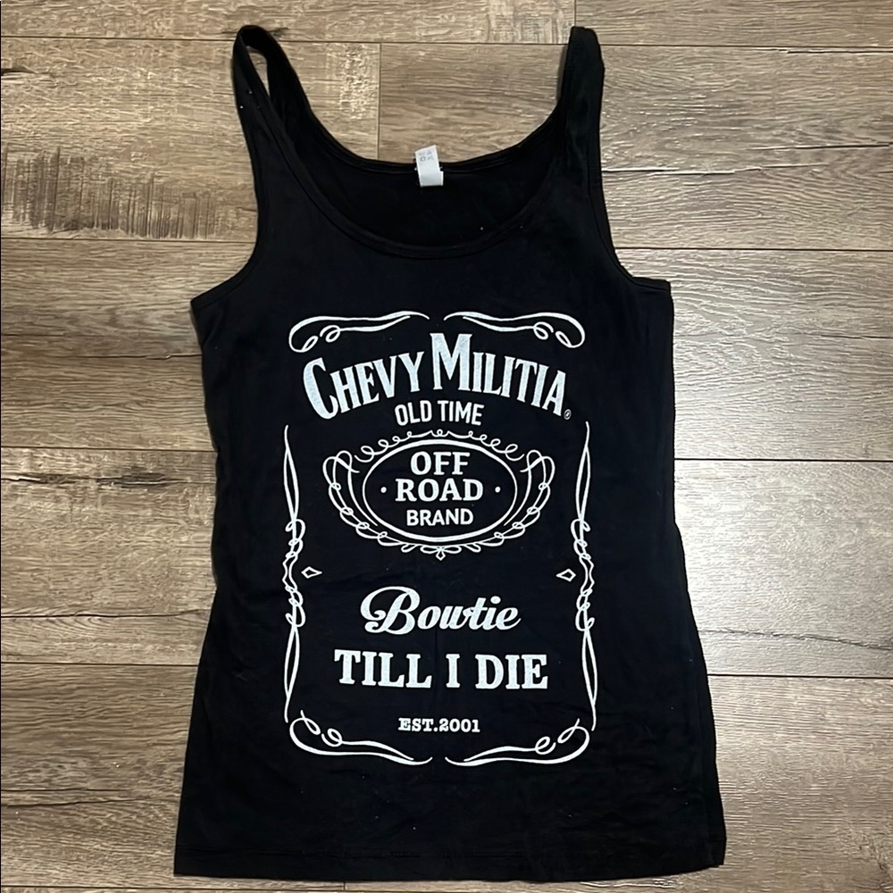 Chevy Militia Black Tank Top